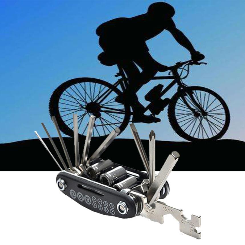 Portable 16 in 1 Multi-function Bike Repair Tool Kits Set